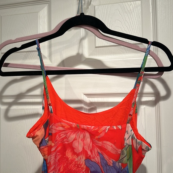 Long floral print dress - Picture 4 of 5